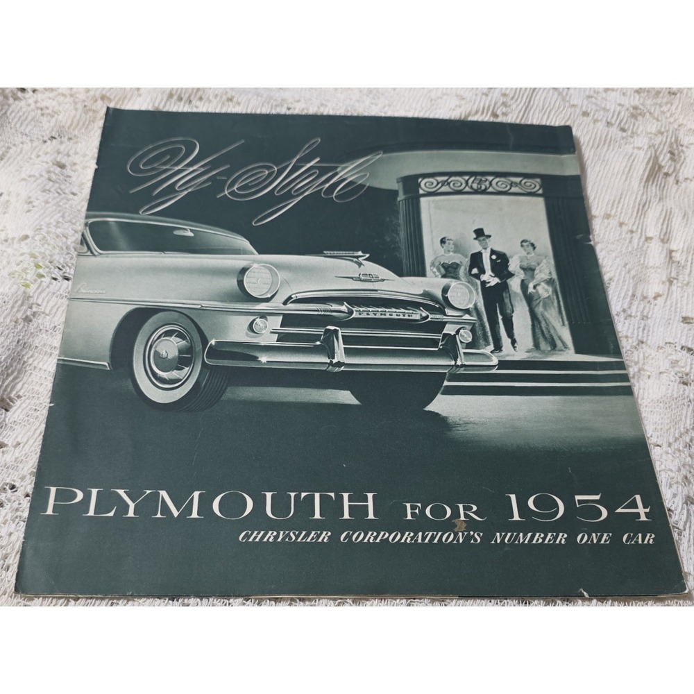 1954 Plymouth Full Line Brochure Catalog Chrysler Corporation Number One Car‎
